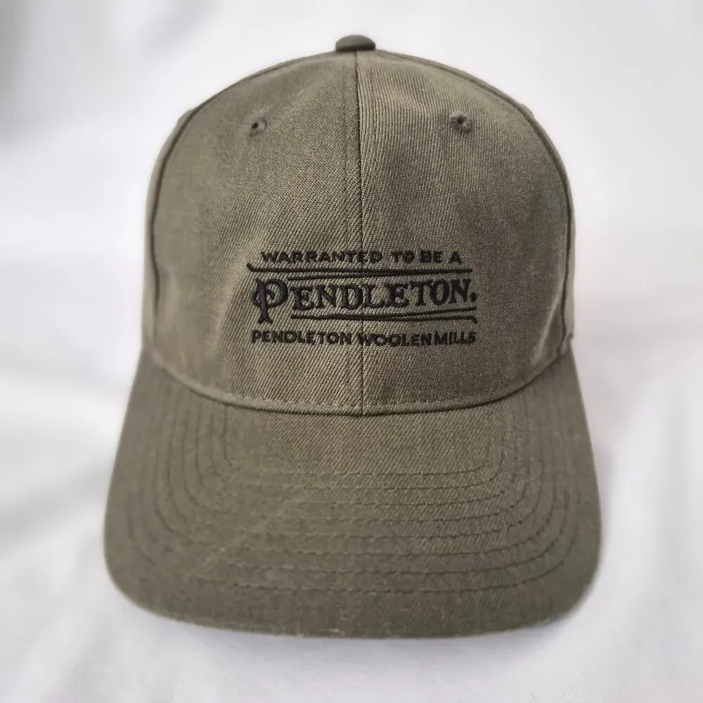 Pendleton Woolen Mills Earthy Green Y2K Gorpcore Snapback‎ Hat Cap